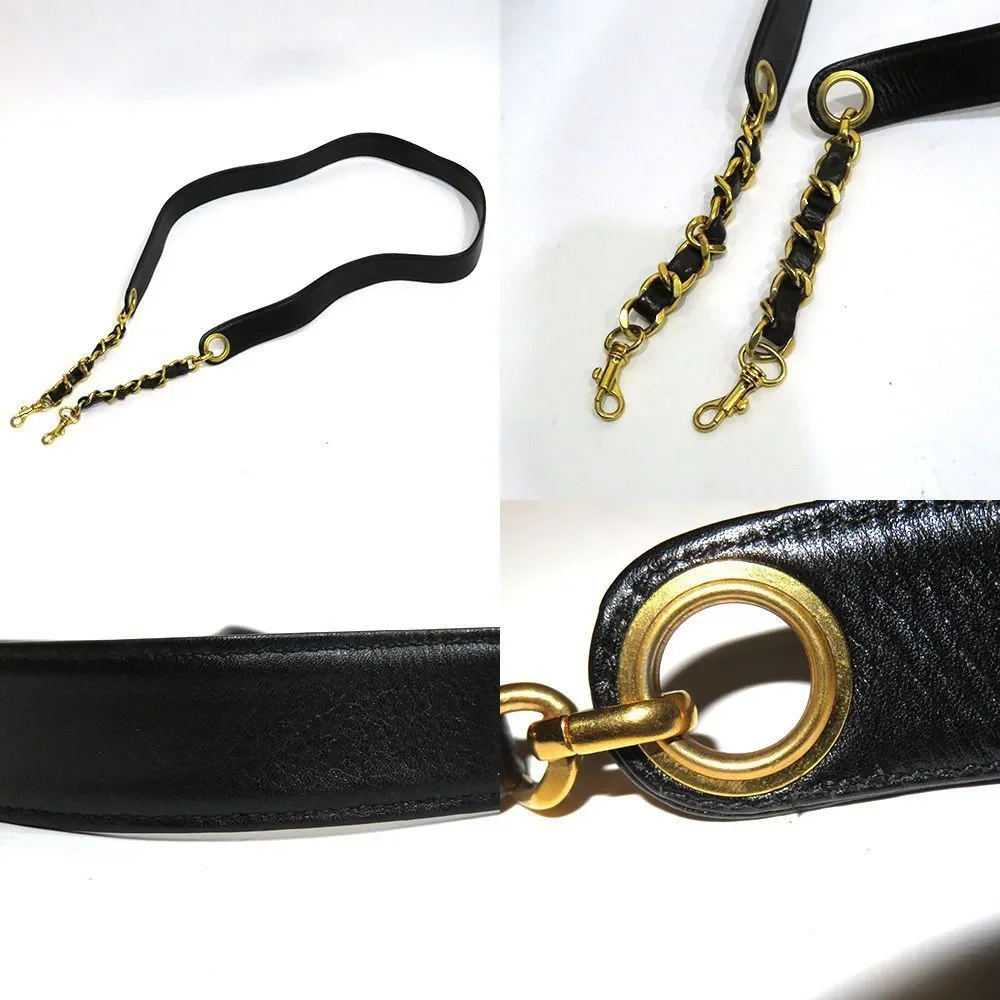 Chanel Vanity Bicolor Shoulder Bag Black